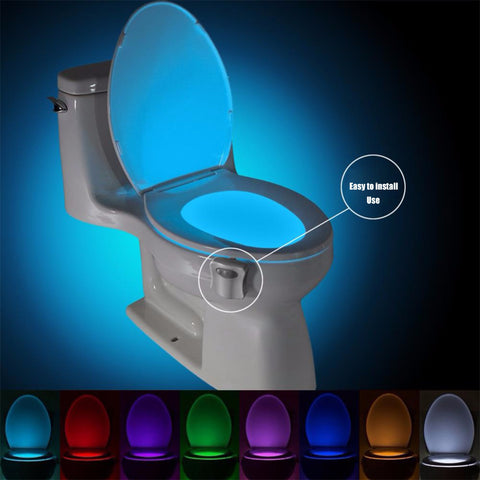 Smart Sensor Toilet Seat Night Light