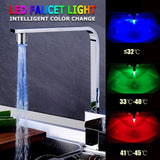 LED Faucet Temperature Sensor Kitchen